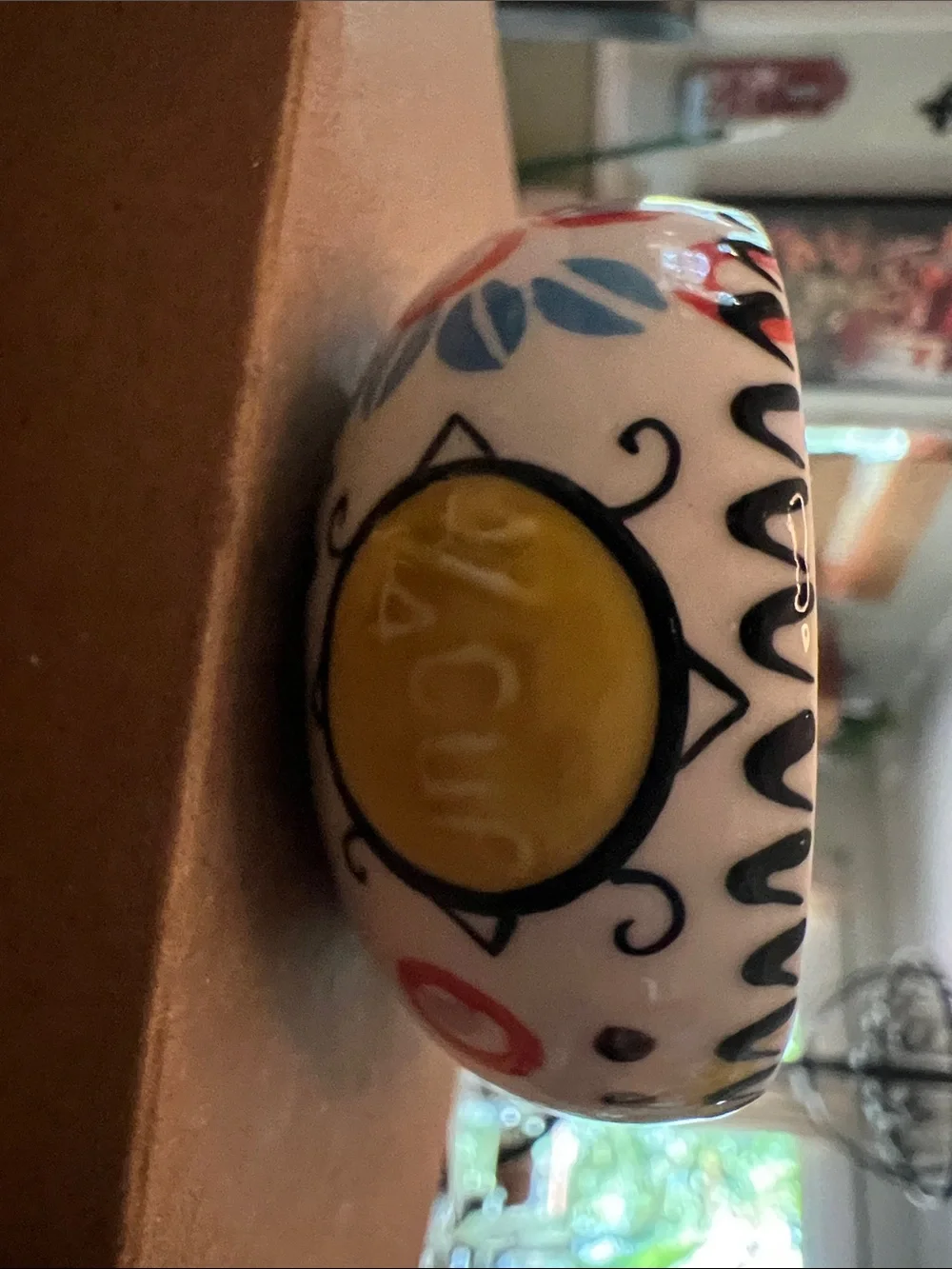 Hand-Painted Ceramic Measuring Cups - Colorful Set